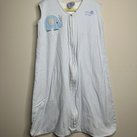 HALO Baby Boy Sleep Sack Cotton Wearable Blanket Size Large Blue/Stripes - Picture 1 of 4